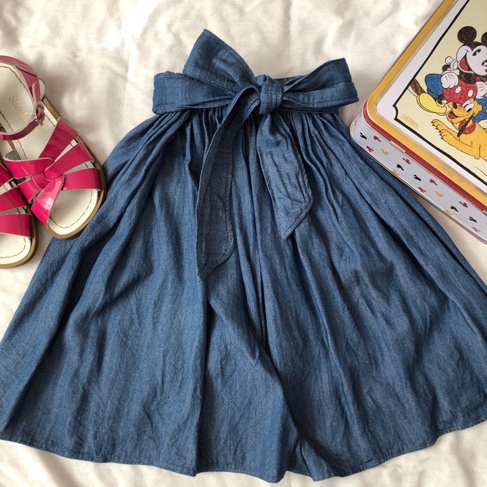 Little People Rocx Denim chambray skirt 5